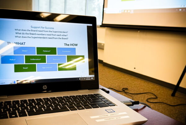 A view of my presentation laptop